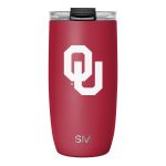Collegiate Voyager Tumbler with Clear Flip Lid & Straw