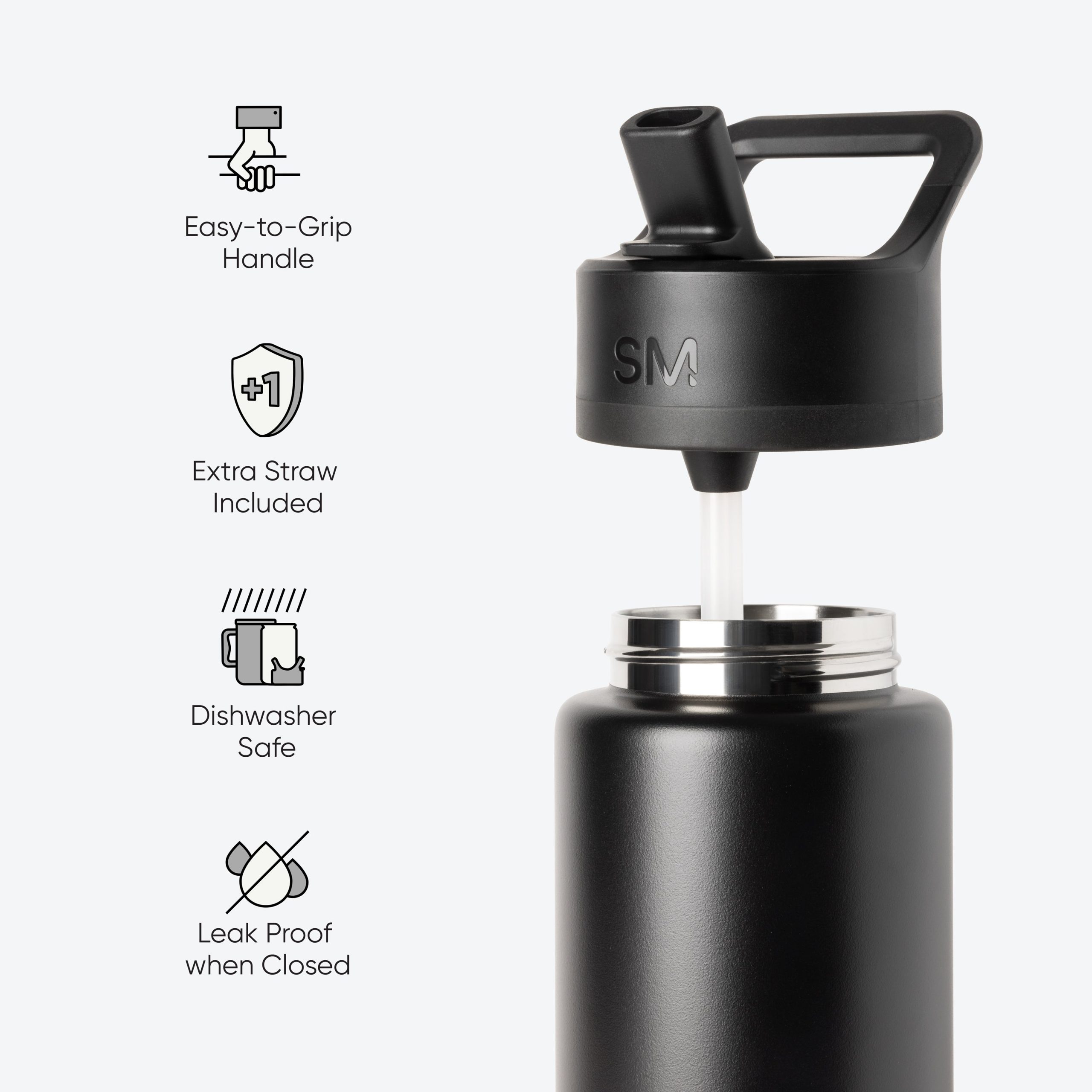 Summit Water Bottle with Straw Lid - Image 3