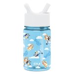 Summit Kids Plastic Water Bottle with Straw Lid