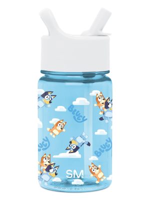 Summit Kids Plastic Water Bottle with Straw Lid