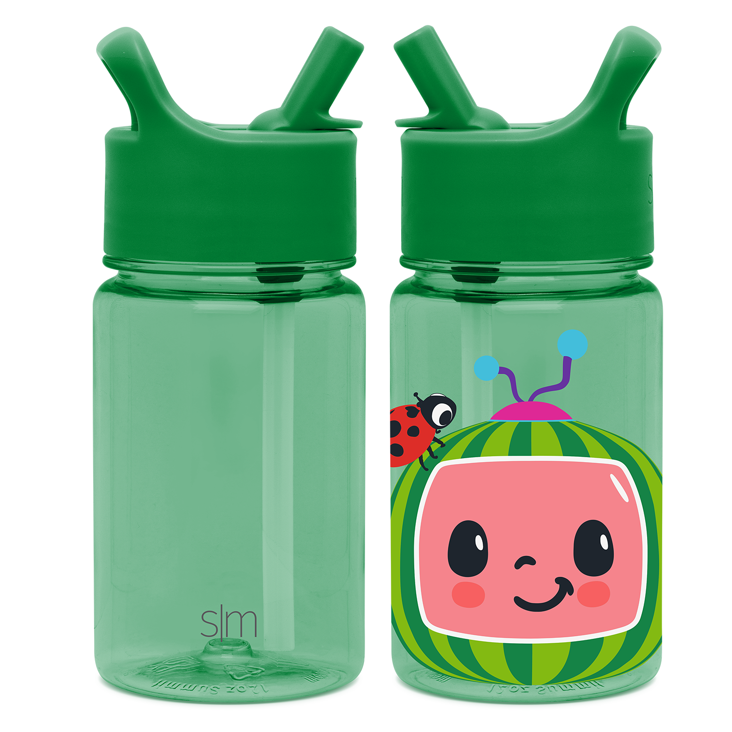 Summit Kids Plastic Water Bottle with Straw Lid