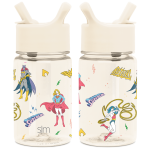 Summit Kids Plastic Water Bottle with Straw Lid