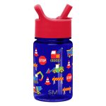 Summit Kids Plastic Water Bottle with Straw Lid