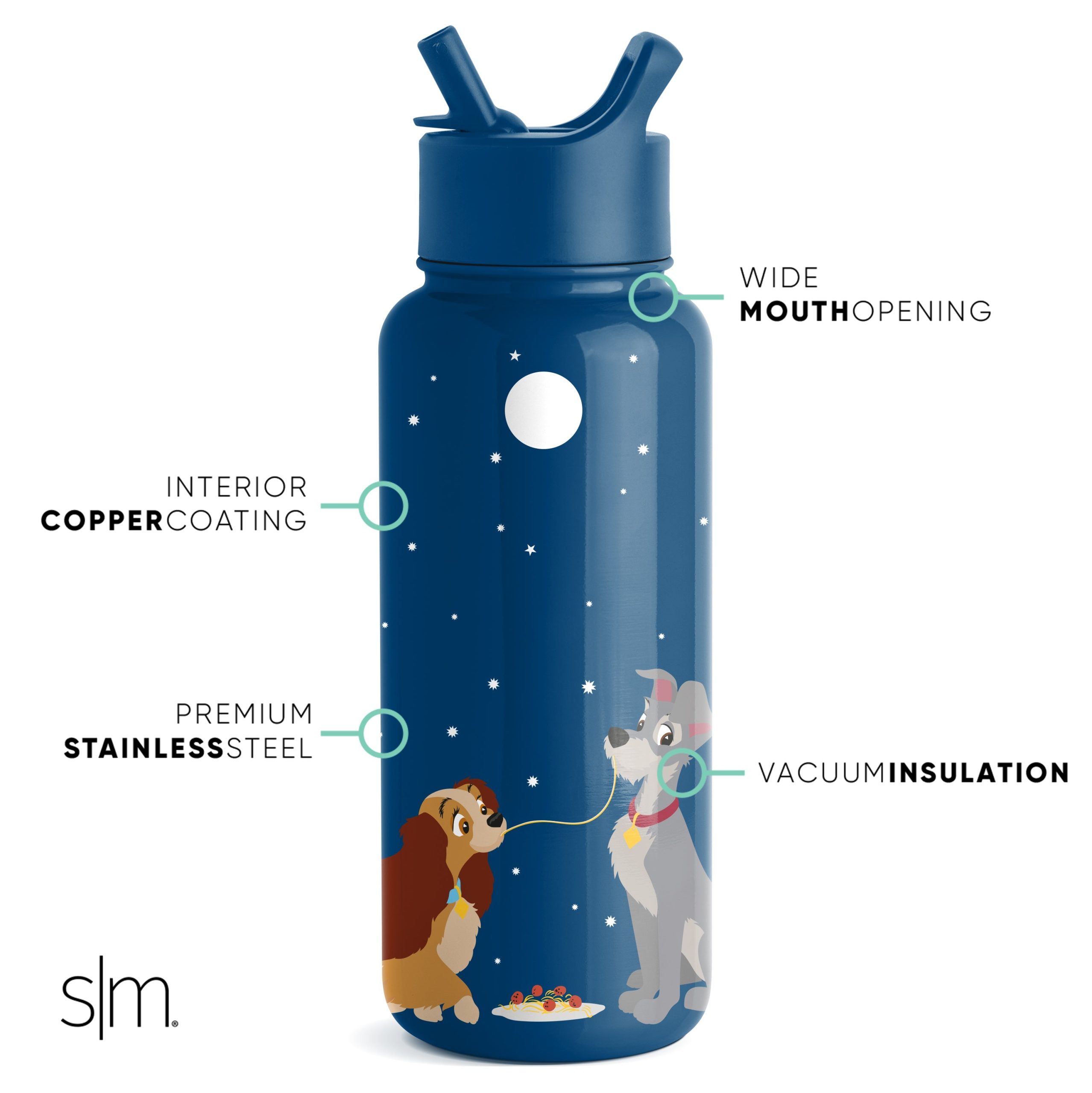 Disney Summit Water Bottle with Straw Lid - Image 2
