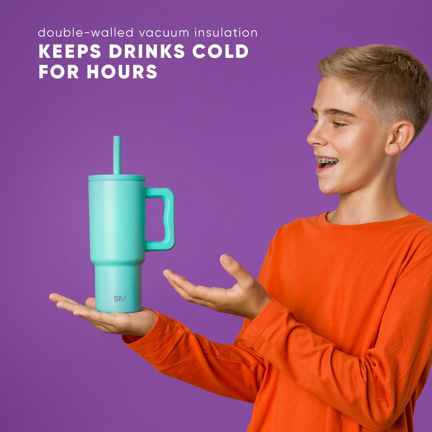 Trek Kids Tumbler with Silicone Straw Lid - Image 6