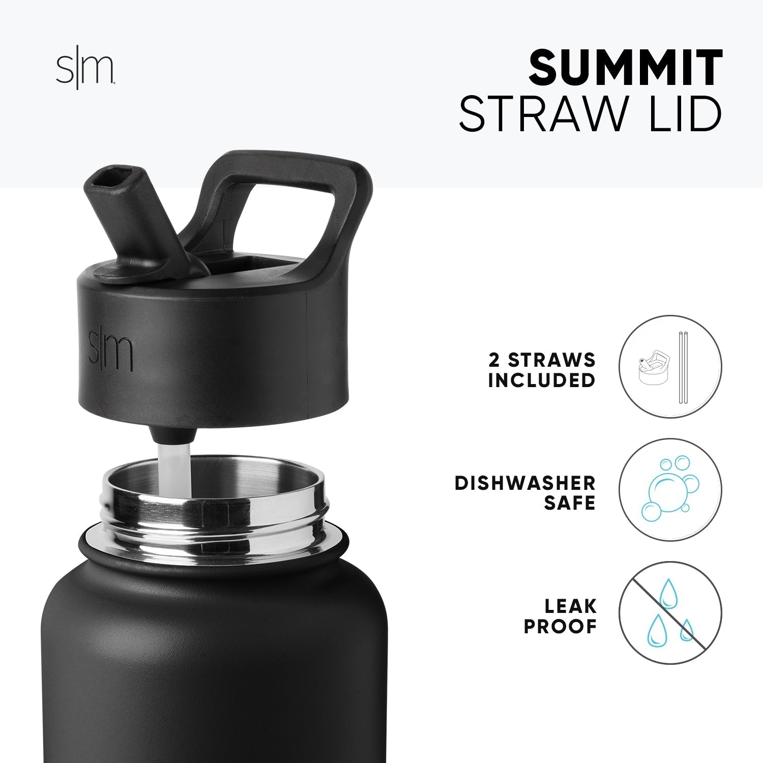 Disney Summit Water Bottle with Straw Lid - Image 2