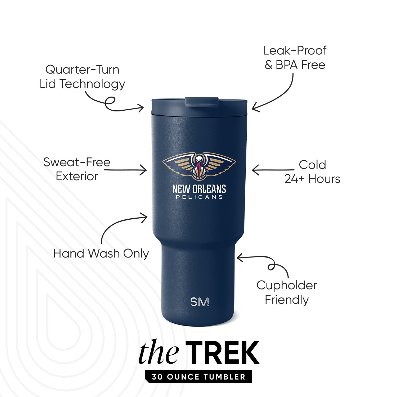 NBA Trek Tumbler with Flip Lid - Image 3