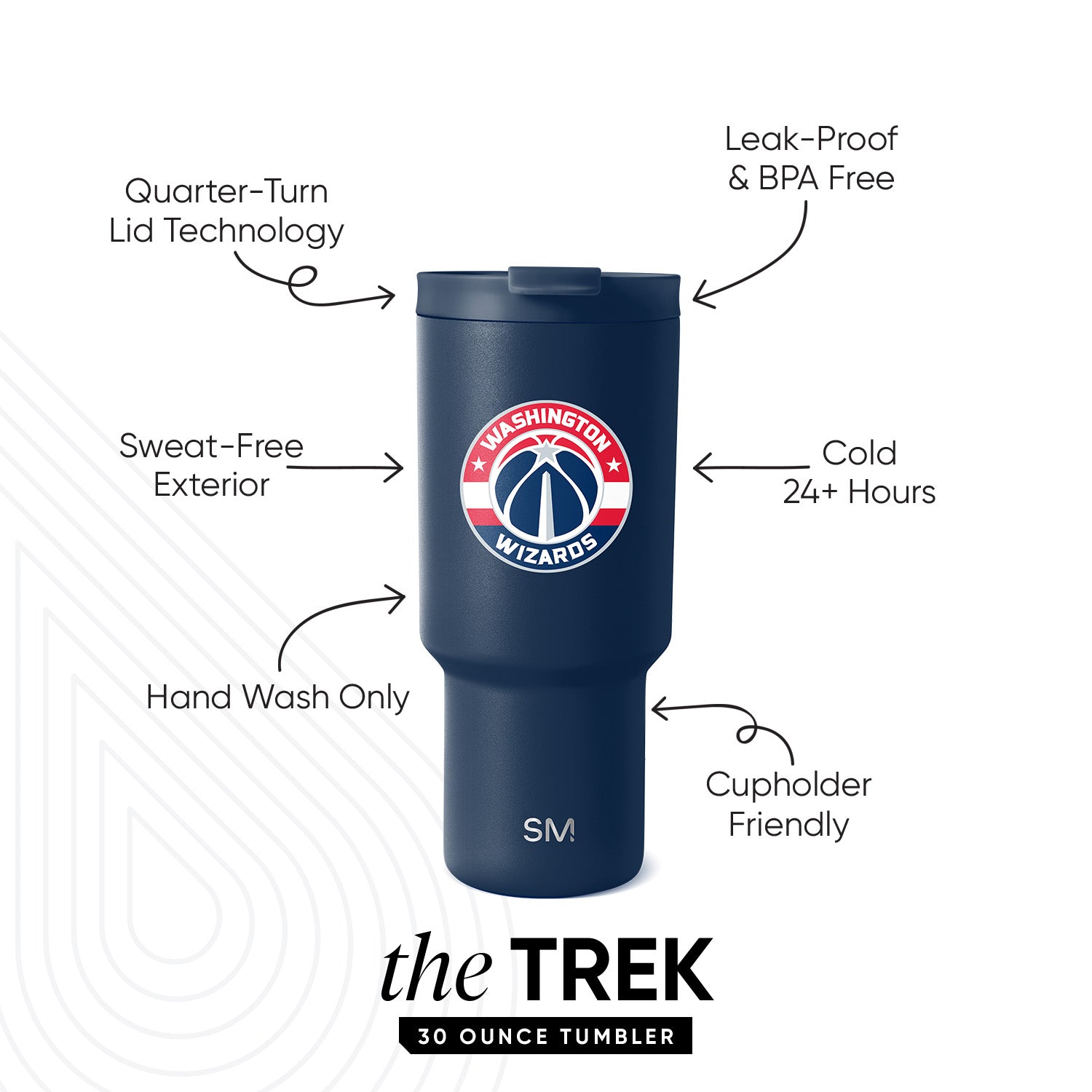 NBA Trek Tumbler with Flip Lid - Image 3