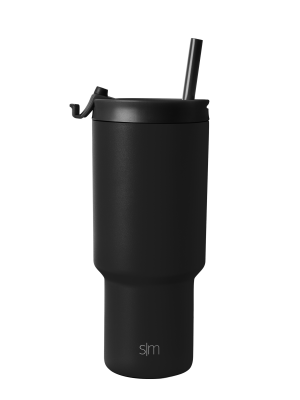Trek Tumbler with Flip Lid and Straw - 30oz - Midnight Black