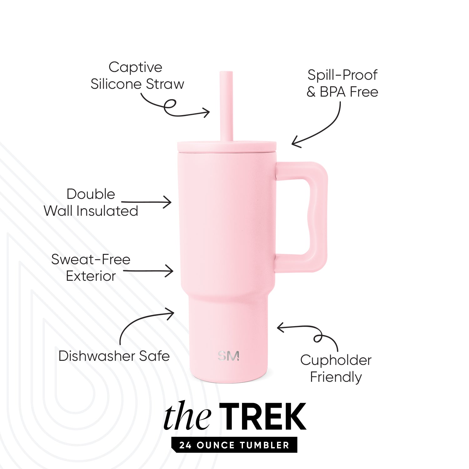 Trek Kids Tumbler with Silicone Straw Lid - Image 2