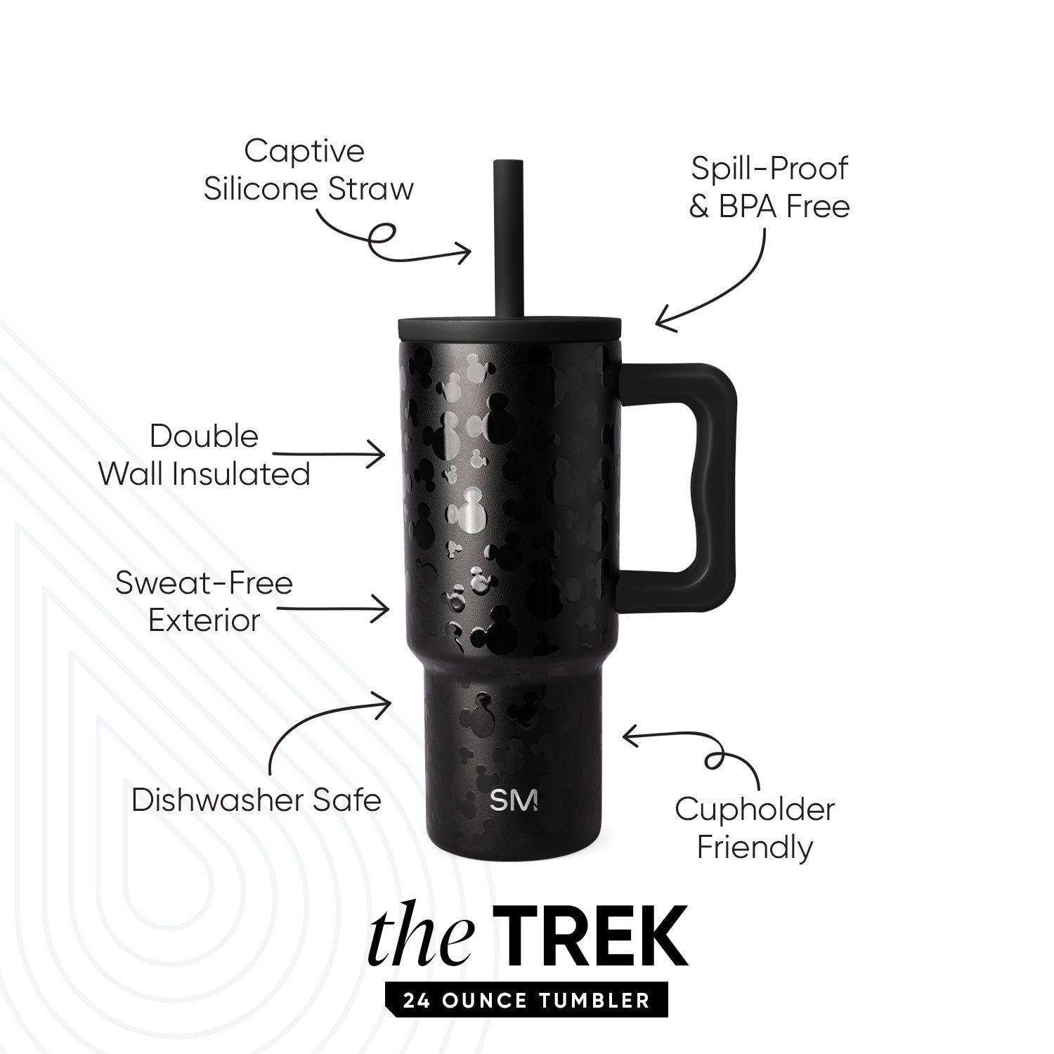 Trek Kids Tumbler with Silicone Straw Lid - Image 2