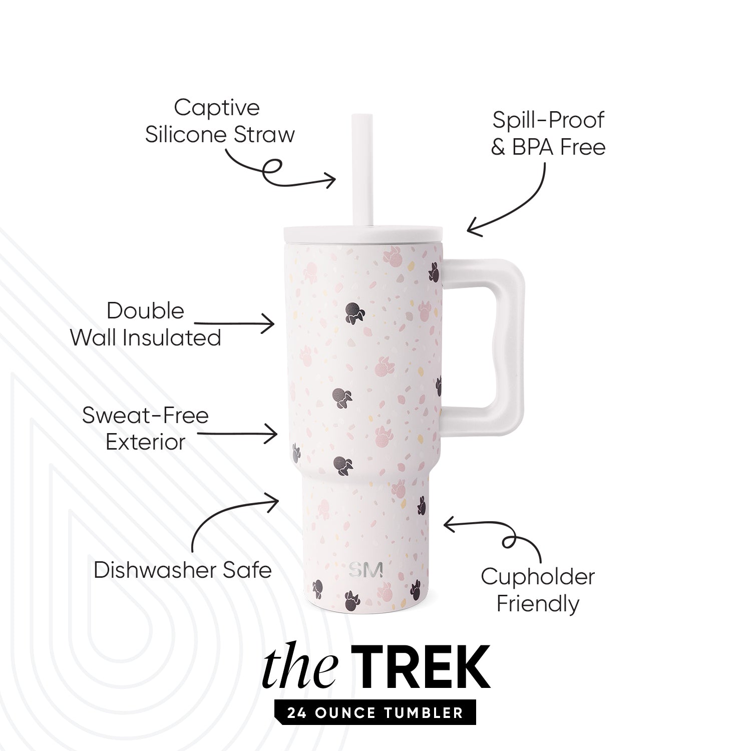 Trek Kids Tumbler with Silicone Straw Lid - Image 2