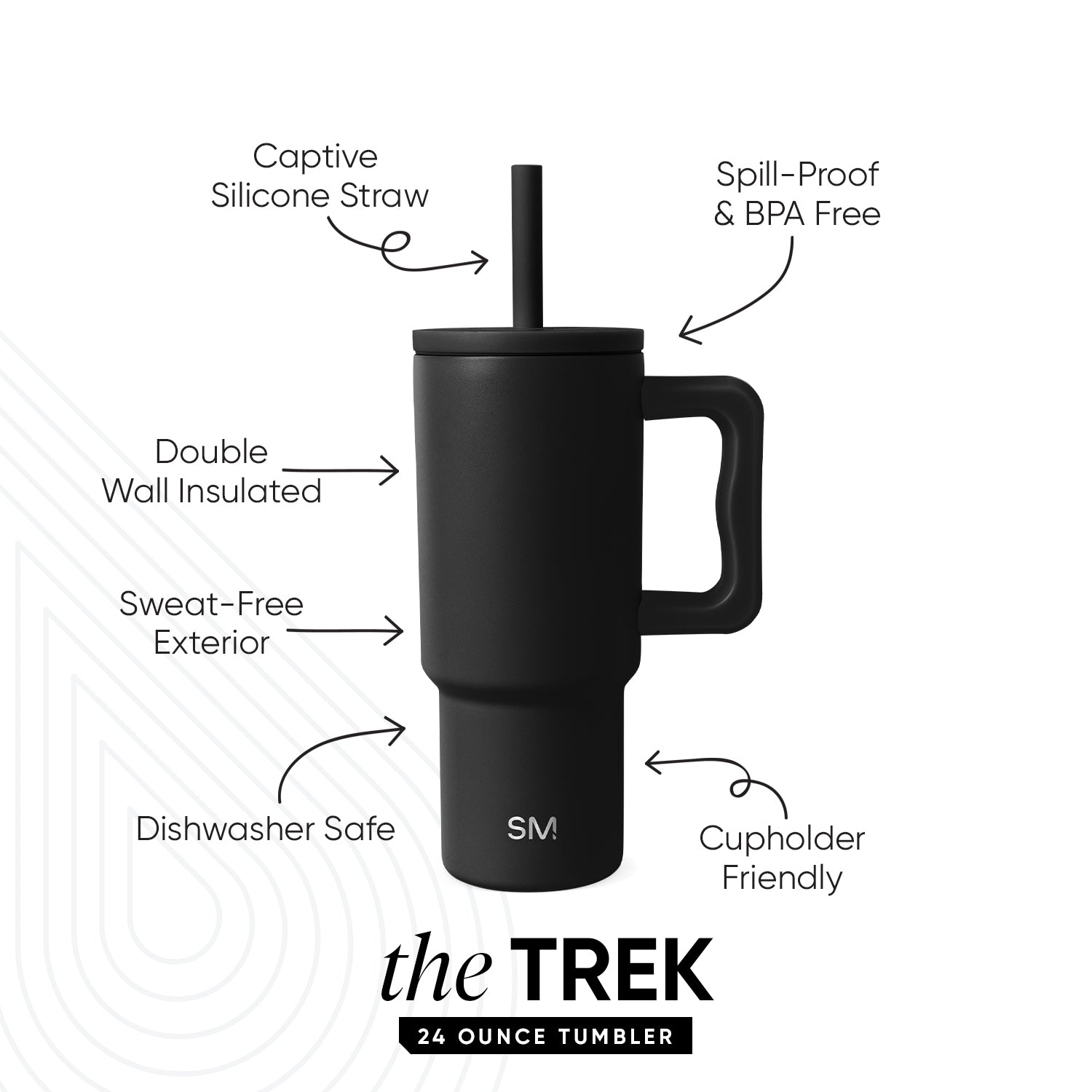 Trek Kids Tumbler with Silicone Straw Lid - Image 2