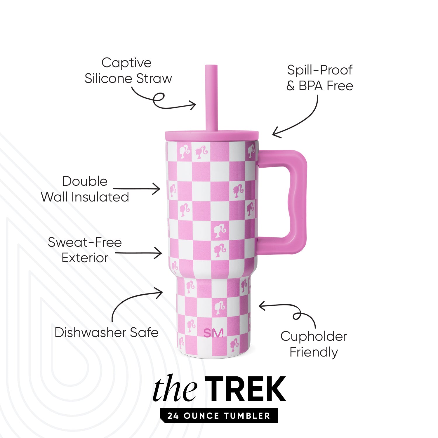 Trek Kids Tumbler with Silicone Straw Lid - Image 2