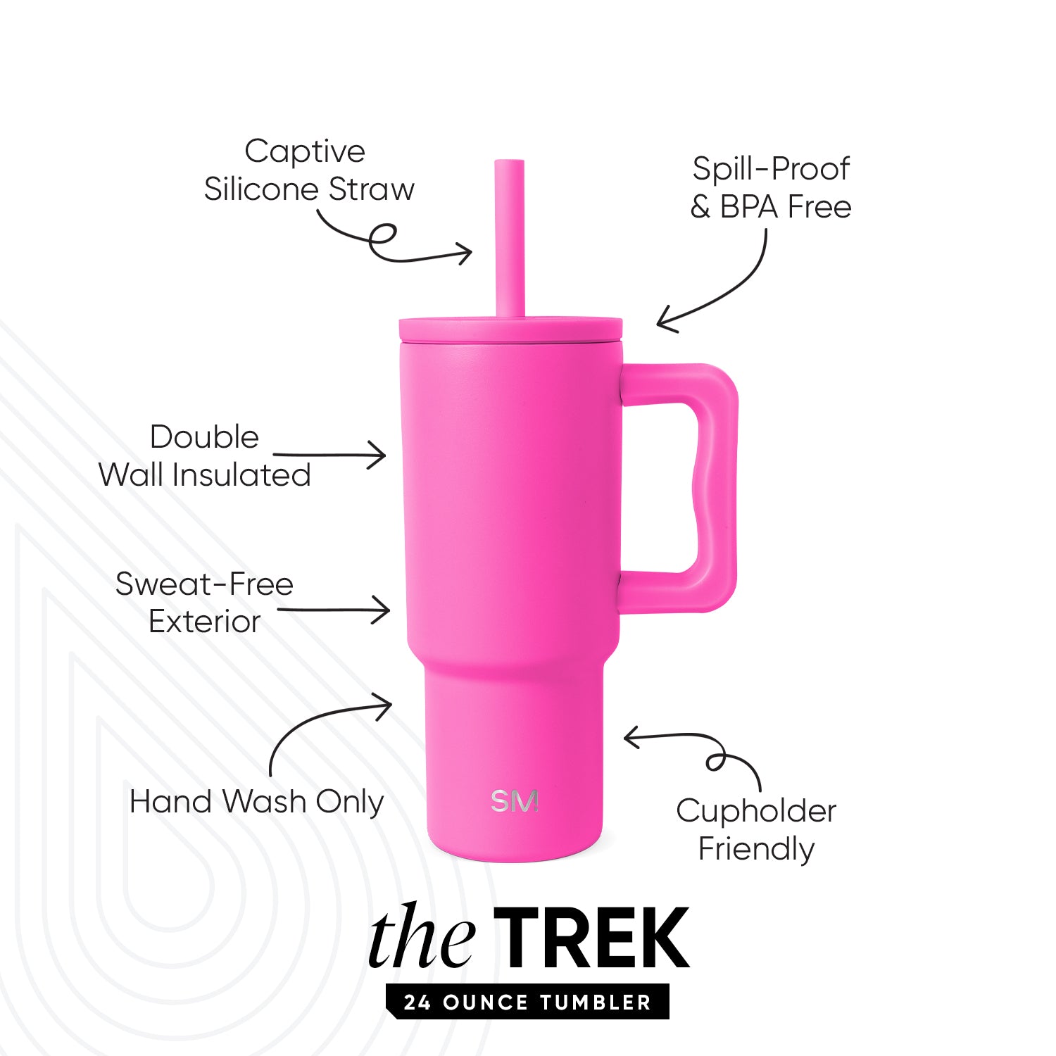 Trek Kids Tumbler with Silicone Straw Lid - Image 2