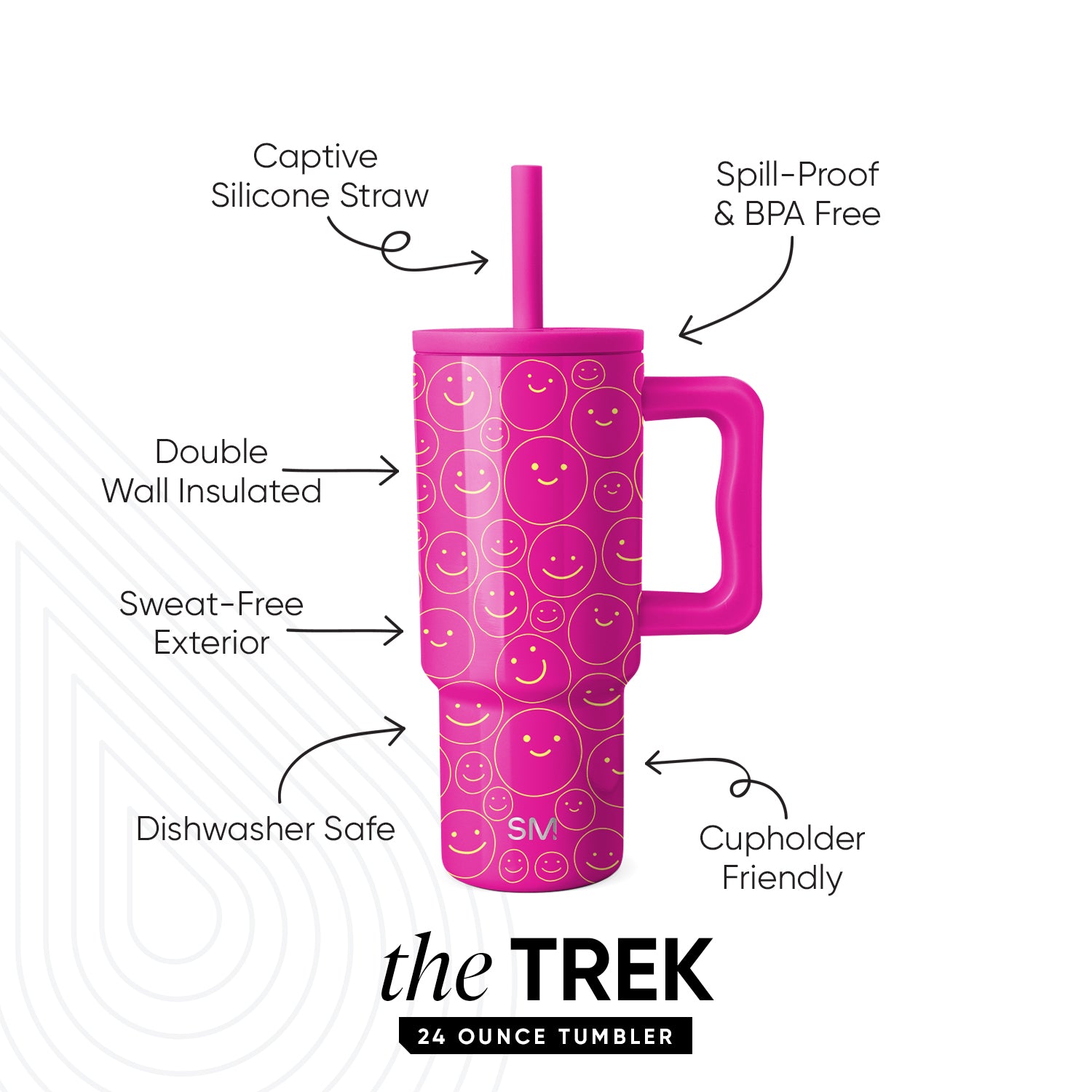 Trek Kids Tumbler with Silicone Straw Lid - Image 2