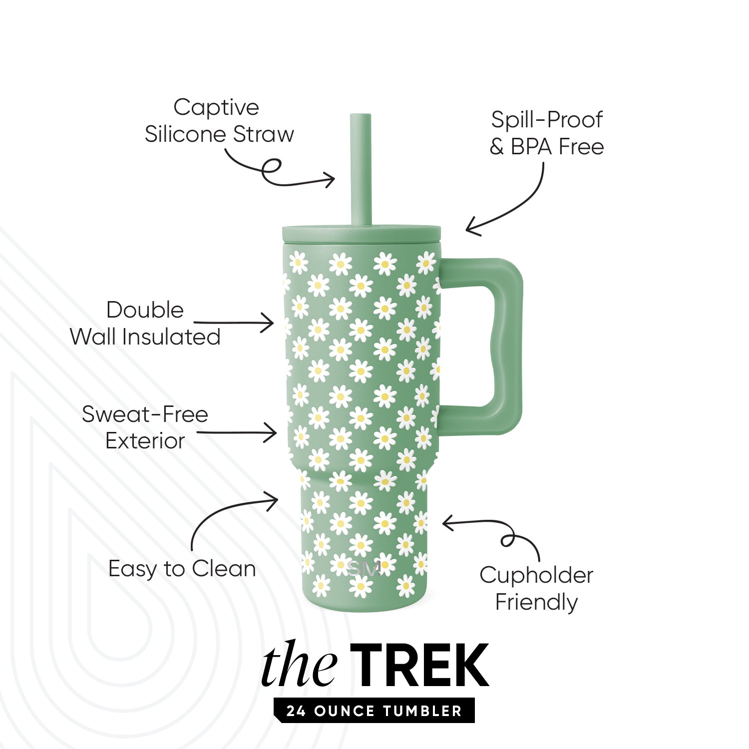 Trek Kids Tumbler with Silicone Straw Lid - Image 2