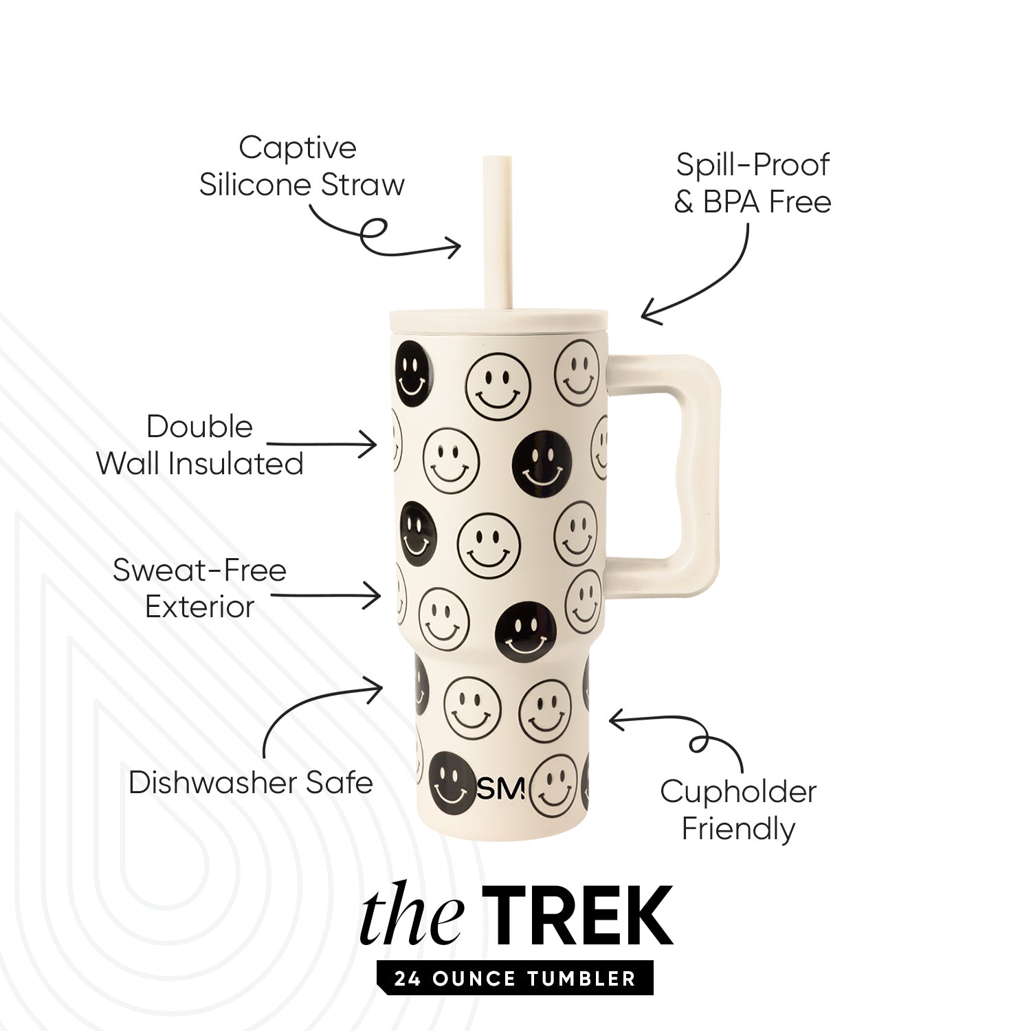 Trek Kids Tumbler with Silicone Straw Lid - Image 2