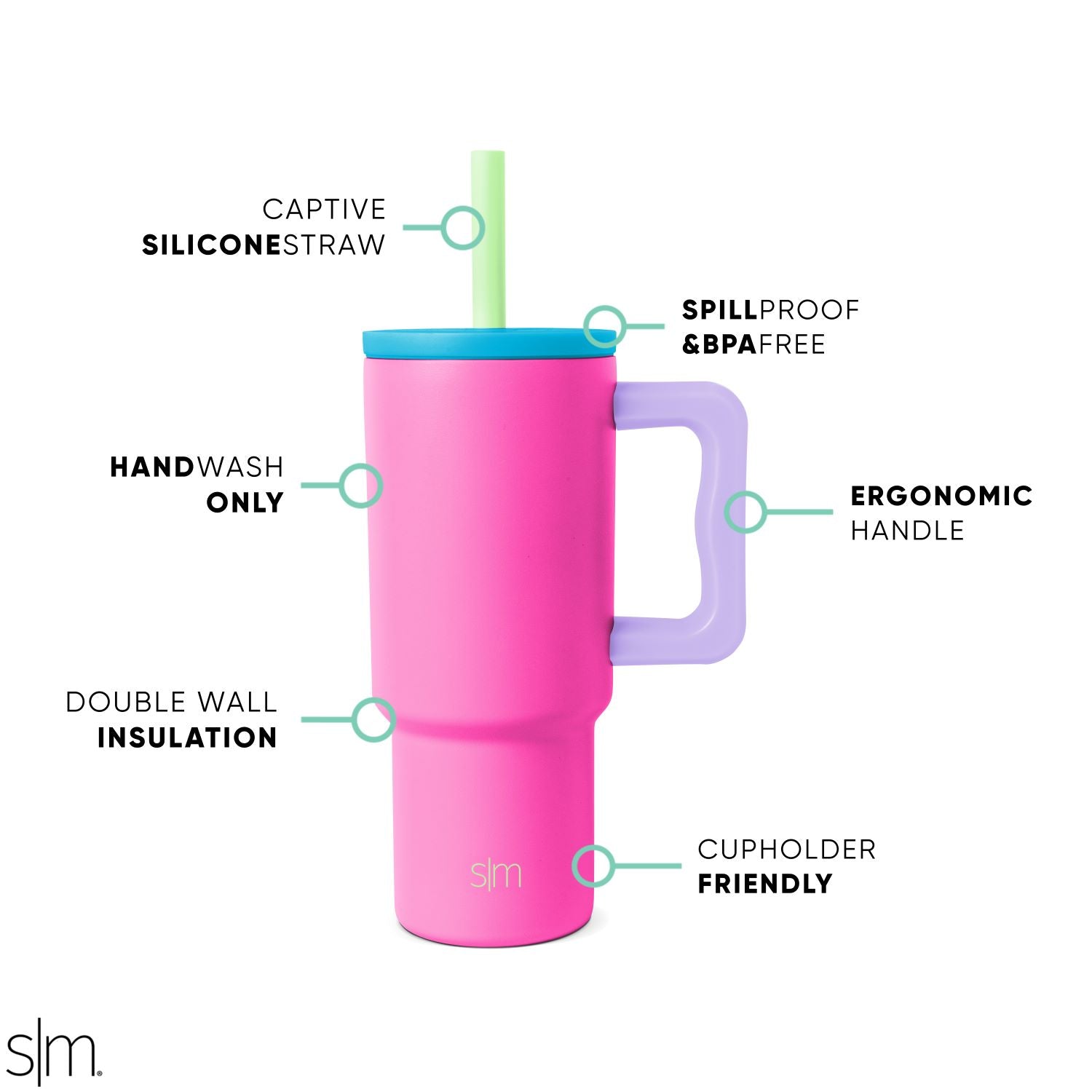 Trek Kids Tumbler with Silicone Straw Lid - Image 2